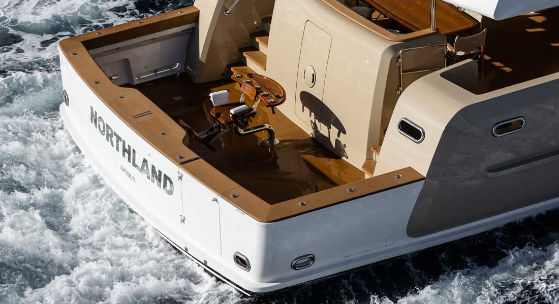 Burger yacht Northland fishing cockpit