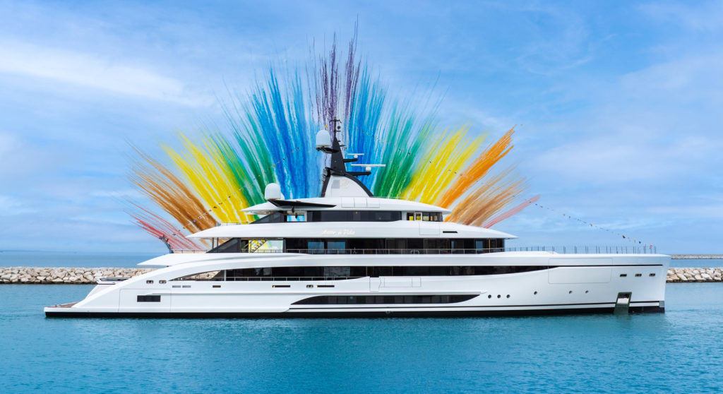 yacht Amor à Vida launch - romantic superyacht names