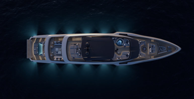 ISA Unica 40 yacht aerial