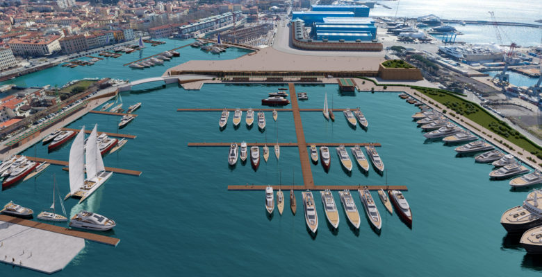the Livorno marina will have 800+ slips