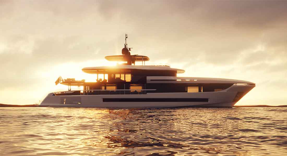 the Mangusta Oceano 39 megayacht makes a lot of use of glass