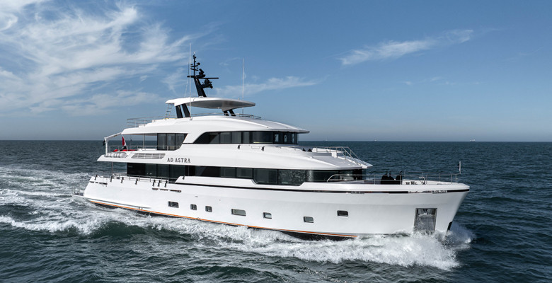 Moonen yacht Ad Astra is among superyachts appearing at the Palm Beach show