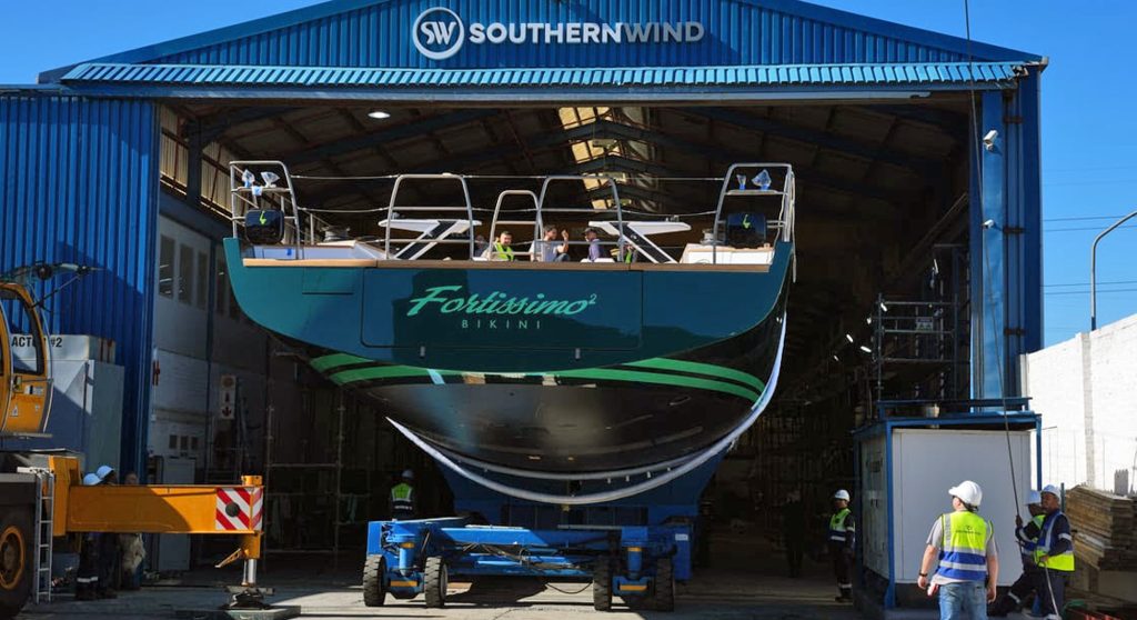 launch of the yacht Fortissimo