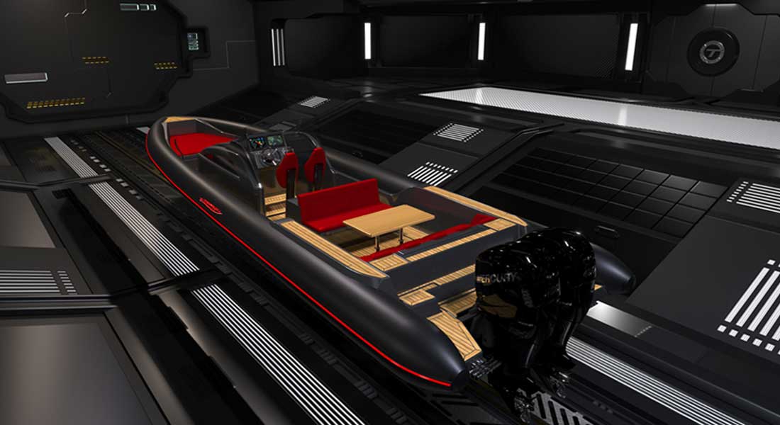 Technohull Explorer 40 RIB is made for megayachts