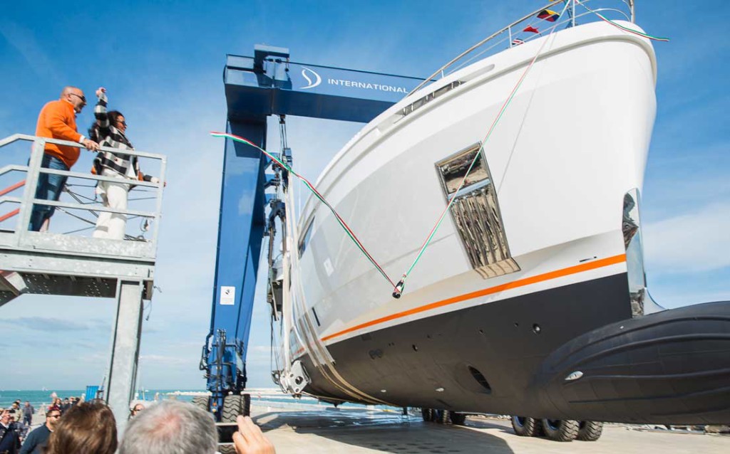 Wider 150 superyacht christening